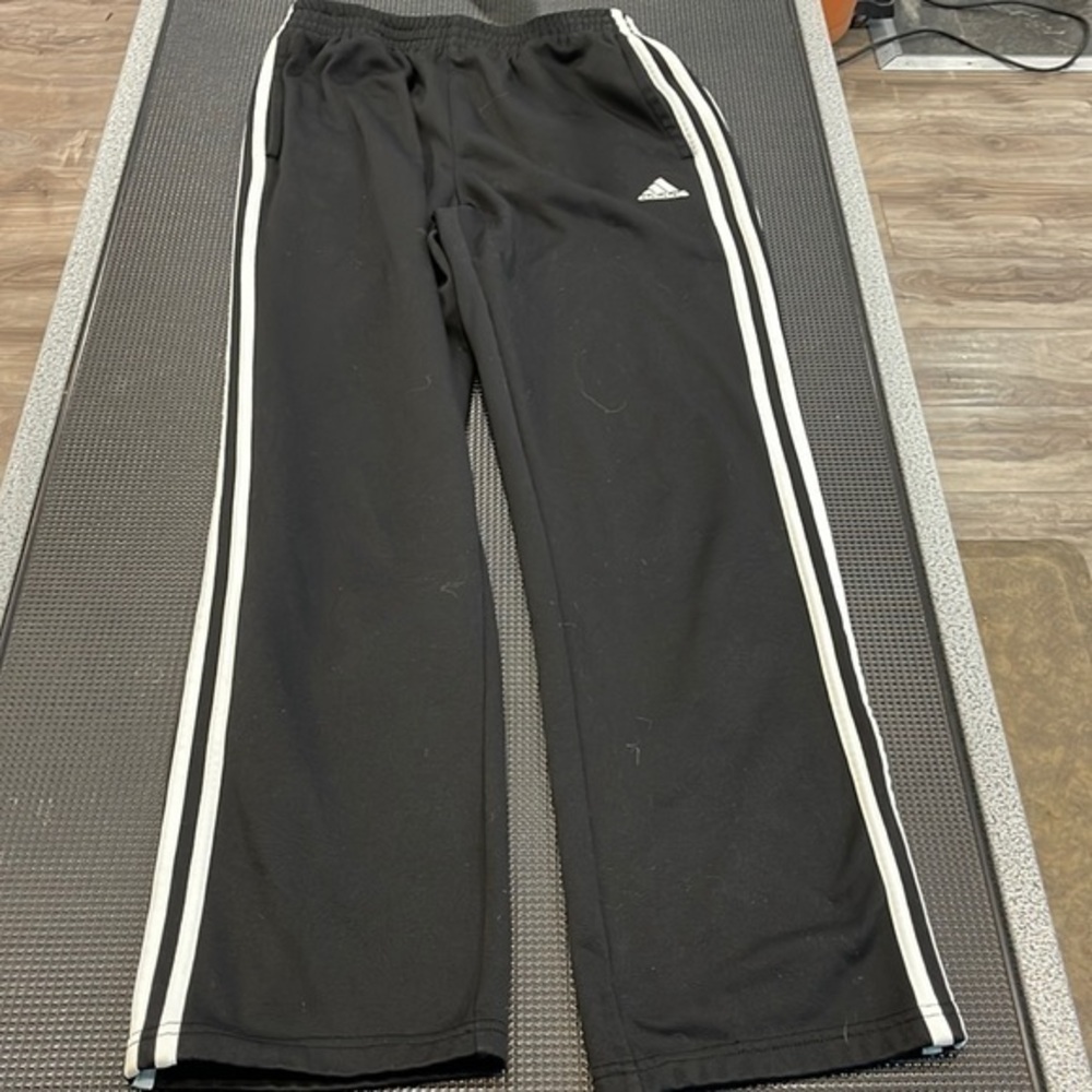 Adidas Youth Track pants XL(18/20) Black with stripes on the sides